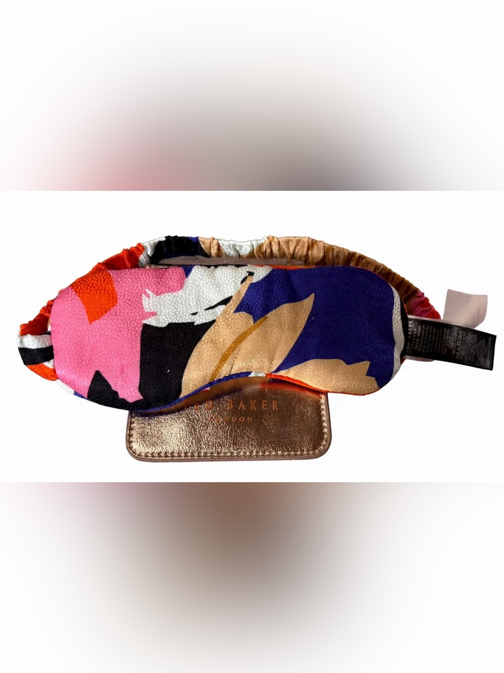 2 for $25- Ted Baker Multicolor Floral Print Silk Eye Mask